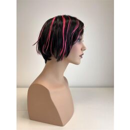 FASHION HAIR Damen-Perücke JENNY Schwarz-Pink