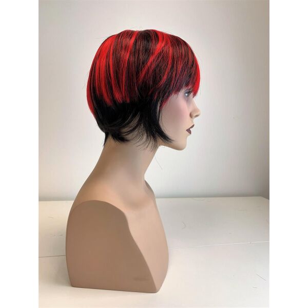 FASHION HAIR Damen-Perücke MIA Schwarz-Rot