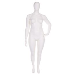PLUS SIZE Damenfigur abstrakt weiß F03 stehend mit...