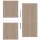 SFG 120x120cm Lamellenwand 18 mm dick, Weiß inkl. Aluprofile
