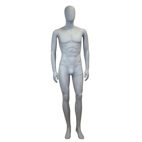 MAGIC male ABS-mannequin M5, light grey incl. base and calf-spike