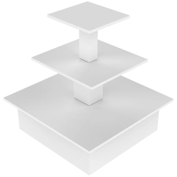 SLAT Pyramide, 3 level table, white