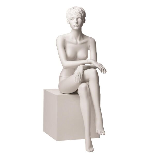 ADRIANA Damenfigur stilisiert weiss Pos. 6 sitzend, 101809