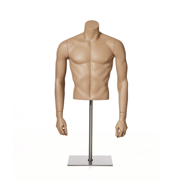 HINDSGAUL kurzer naturalistischer Herren-Torso 503002 inkl. Standfuß