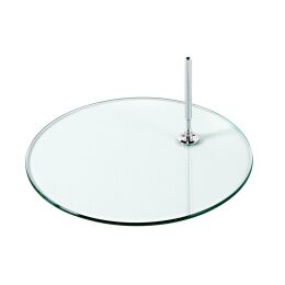 MARVIN Herrenfigur weiss skulpturiert Pos. 1 inkl. Glasbodenplatte mit Fußdorn, 101955