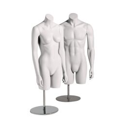 BASIC-BODY 3/4 Damentorso mit Armen, Weiß, 102324...
