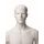 MARVIN male mannequin white sculptured pos.2 incl. base and footpin