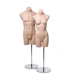 BASIC-BODY Herren-Torso, hautfarbig inkl. Ständer,...