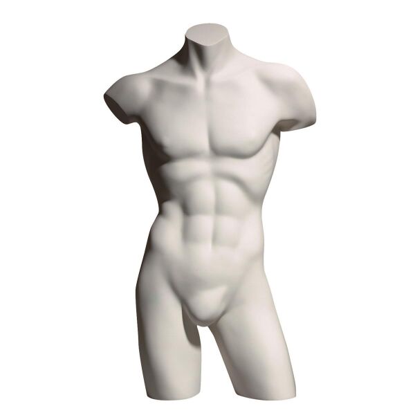 PREMIUM 3/4 Herrentorso ohne Arme, Weiß, 102352