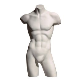 PREMIUM 3/4 Herrentorso ohne Arme, Weiß, 102352