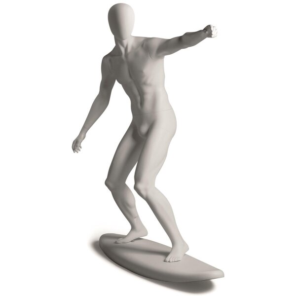 Metro Sport-Schaufensterfigur Surfer, 101925 weiß