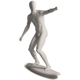 Metro Sport-Schaufensterfigur Surfer, 101925 weiß