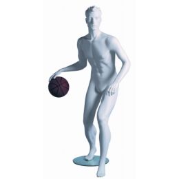 Sportfigur KEVIN, Basketball, skulpt. weiß, inkl....