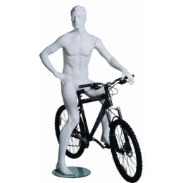 Sportfigur KEVIN, Biker, skulpt. weiß, inkl....