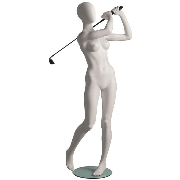 Metro Sport-Schaufensterfigur Golferin, Weiß, 101783 (Vorbestellung)