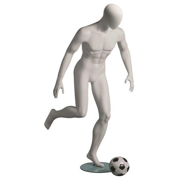 Metro Sport-Schaufensterfigur Fußball, 101924 weiß
