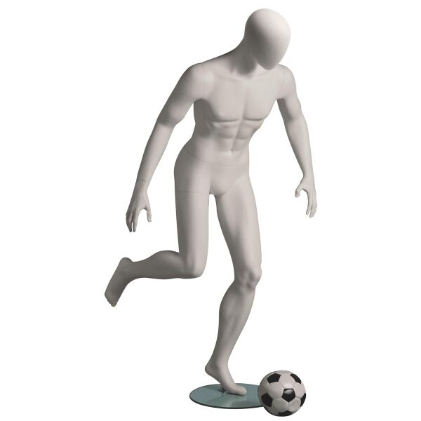 Metro Sport-Schaufensterfigur Fußball, Weiß, 101924
