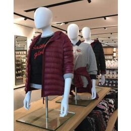 SMART Damen-Torso TFSA1 mit Armen und Tischständer, mit Kopf ERF, Weiß