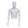 SMART Herrentorso TMSA1 mit Armen und Tischständer, mit oder ohne Kopf, Weiß