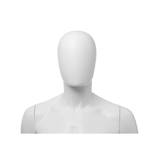 SMART Herren-Torso TMSA1 mit Armen und Tischständer, ohne Kopf, Weiß