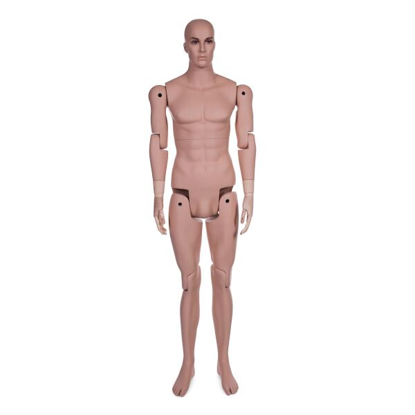 MUSEUM bewegliche Herrenfigur YM40 (HM01), realistisch hautfarbig inkl. Standfuß