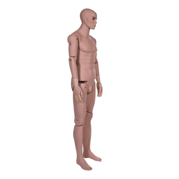 MUSEUM bewegliche Herrenfigur YM40 (HM01), realistisch hautfarbig inkl. Standfuß