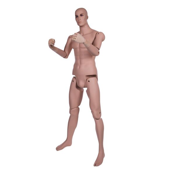 MUSEUM bewegliche Herrenfigur YM40 (HM01), realistisch hautfarbig inkl. Standfuß