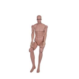 MUSEUM bewegliche Herrenfigur YM40 (HM01), realistisch hautfarbig inkl. Standfuß