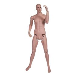 MUSEUM bewegliche Herrenfigur YM40 (HM01), realistisch hautfarbig inkl. Standfuß