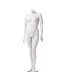 XXL Premium-Damenfigur hautfarbig mit skulpt. Kopf