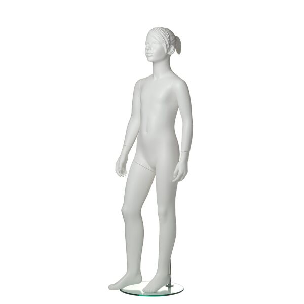 Miet-Mädchenfigur, Kind 9005 mattweiss (Beispiel)