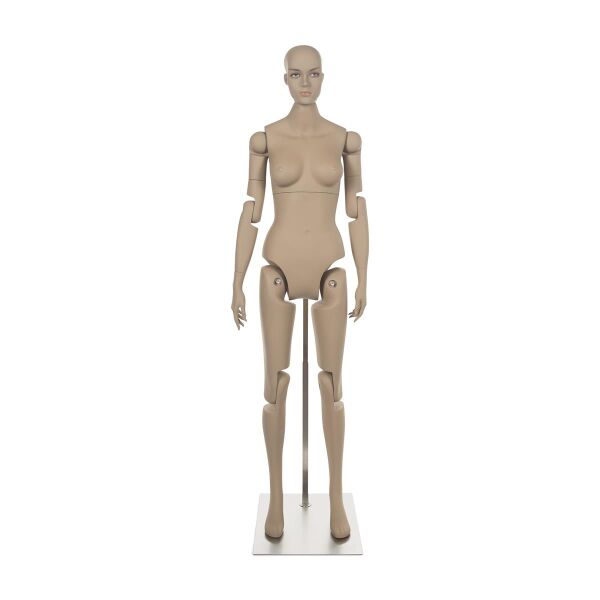 MUSEUM bewegliche Damenfigur YF31, realistisch hautfarbig  inkl. Standfuß