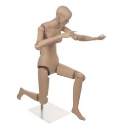 MUSEUM bewegliche Damenfigur YF31, realistisch hautfarbig...