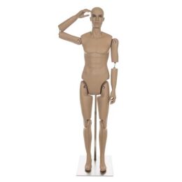 MUSEUM bewegliche Herrenfigur YM32, realistisch...