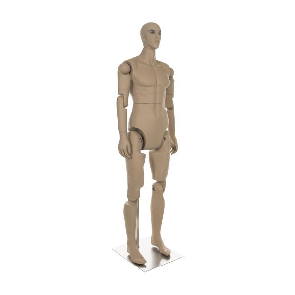 MUSEUM bewegliche Herrenfigur YM30, realistisch hautfarbig inkl. Standfuß