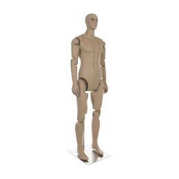 MUSEUM bewegliche Herrenfigur YM30, realistisch hautfarbig inkl. Standfuß