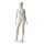 Rental mannequin ADRIANA 2 female matt-white sculptured incl. base