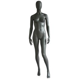 Rental mannequin PRO D06V female darkgrey matt incl. base