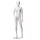 Rental mannequin ADRIANA 5 female matt-white sculptured incl. base