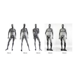 Rental mannequin PRO U01 male darkgrey matt incl. base