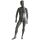 Rental mannequin PRO U01 male darkgrey matt incl. base