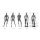 Rental mannequin PRO U01 male darkgrey matt incl. base