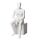 Miet-Herrenfigur MARVIN 6 mattweiss sitzend