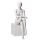 Rental mannequin ADRIANA 6 sitting female matt-white sculptured incl. base