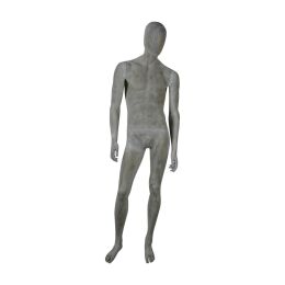 MEX abstrakte Herrenfigur Pos. 12, Raw-Lackierung inkl. Metallstandplatte mit Fuß- und Wadendorn