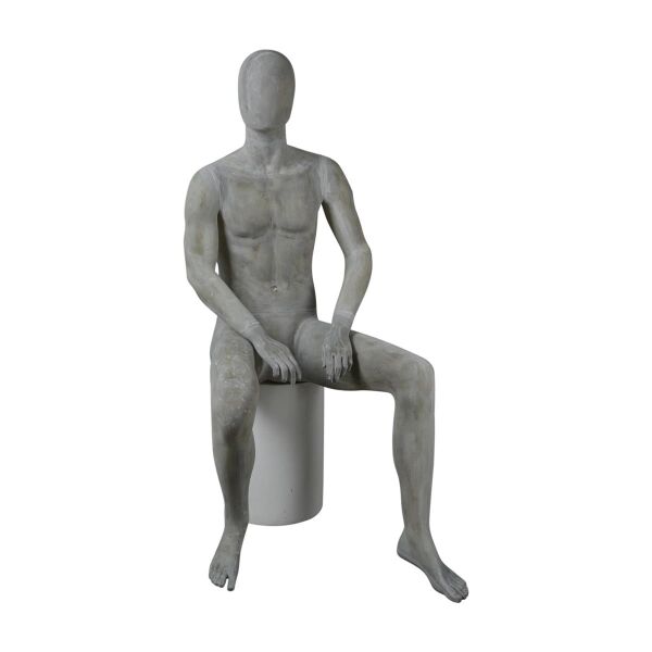 MEX abstrakte Herrenfigur Pos. 15, Raw-Lackierung, sitzend