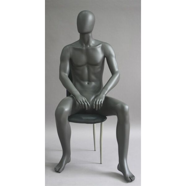MEX abstrakte Herrenfigur Pos. 15, Raw-Lackierung, sitzend
