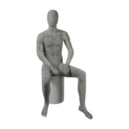 MEX abstrakte Herrenfigur Pos. 15, Raw-Lackierung, sitzend