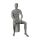 MEX abstrakte Herrenfigur Pos. 15, Raw-Lackierung, sitzend