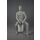 MEX abstrakte Herrenfigur Pos. 15, Raw-Lackierung, sitzend